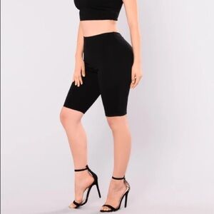 Fashion Nova ~ Black Knit Biker Shorts